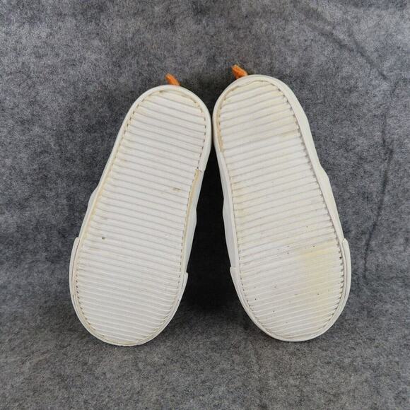 Old Navy Shoes Kids 8 Sneakers Dinosaur Slip On Canvas Toddler Green Orange Dino - Picture 10 of 12